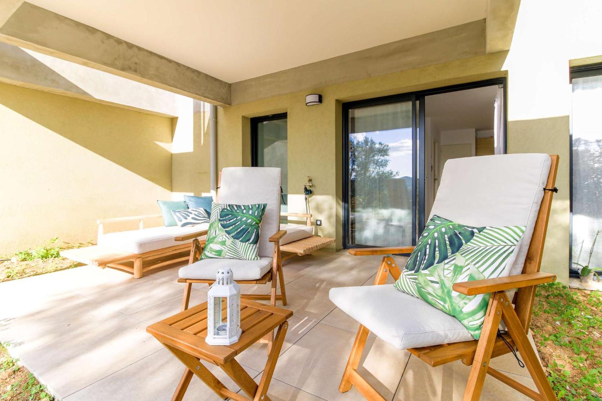 Select'Sohome - Joli Appartement Avec Jardin Privatif Et Parking - Capnat-F08 Борм-ле-Мимоза Екстериор снимка